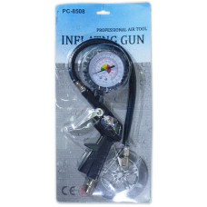 Пістолет для підкачування коліс ND (з манометром пневматичний, метал. корпус) 