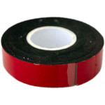 Скотч двосторонній 15 мм х 2 м (чорний колір)  VORTEX