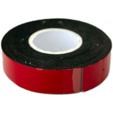 Скотч двосторонній 15 мм х 2 м (чорний колір)  VORTEX