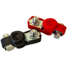 Клема АКБ металева  VORTEX, (з гумовою ізоляцією), к-т (2 шт.)