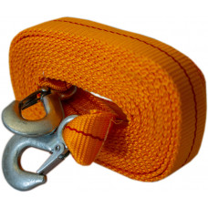 Трос буксирувальний (6.0 т х 6 м х 5 см) стрічка з гаками  VORTEX