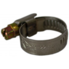 Хомут 12 - 22 мм W2 нержавіюча сталь  VORTEX штука (продаються упаковками, в упак. 20 шт.)