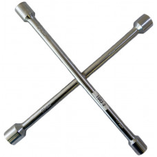 Ключ балонний хрестоподібний 17; 19; 21; 23 мм 350 мм Без бренду ND хромований
