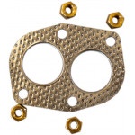 Прокладка труби приймальної (штанів) ВАЗ 2101  VORTEX (металева перфорована з гайками)