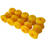 Втулка реактивних тяг ВАЗ 2101 поліуретанова  VORTEX (жовта), к-т (10 шт.)