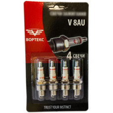 Свічка запалювання ГАЗ дв. 402, Москвич 412, ГАЗ 2410  VORTEX , к-т (4 шт.)