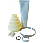 Пильник ШРУСа ВАЗ 21213  VORTEX на кардан (старий тип, білий), к-т (хомути + мастило)